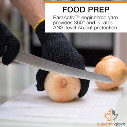 Contender Cut & Heat Resistant Gloves - Black, Ambidextrous, Reusable, Adult, 1 Count
