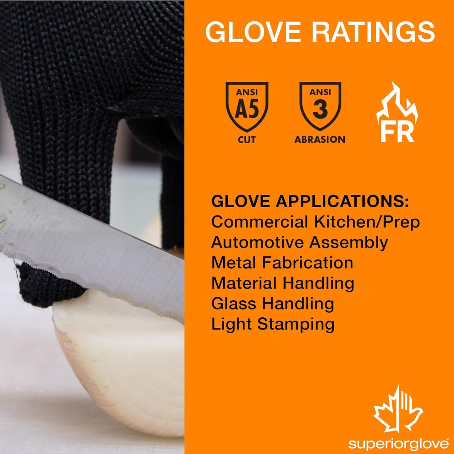 Contender Cut & Heat Resistant Gloves - Black, Ambidextrous, Reusable, Adult, 1 Count