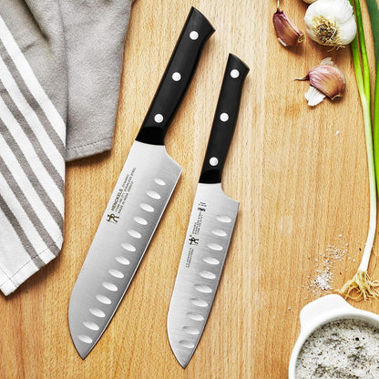 Dynamic Razor-Sharp Knife Set, Santoku Knife 5.5 Inch, Santoku Knife 7 Inch, German Engineered Informed by 100+ Years of Mastery