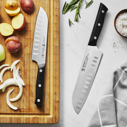 Dynamic Razor-Sharp Knife Set, Santoku Knife 5.5 Inch, Santoku Knife 7 Inch, German Engineered Informed by 100+ Years of Mastery