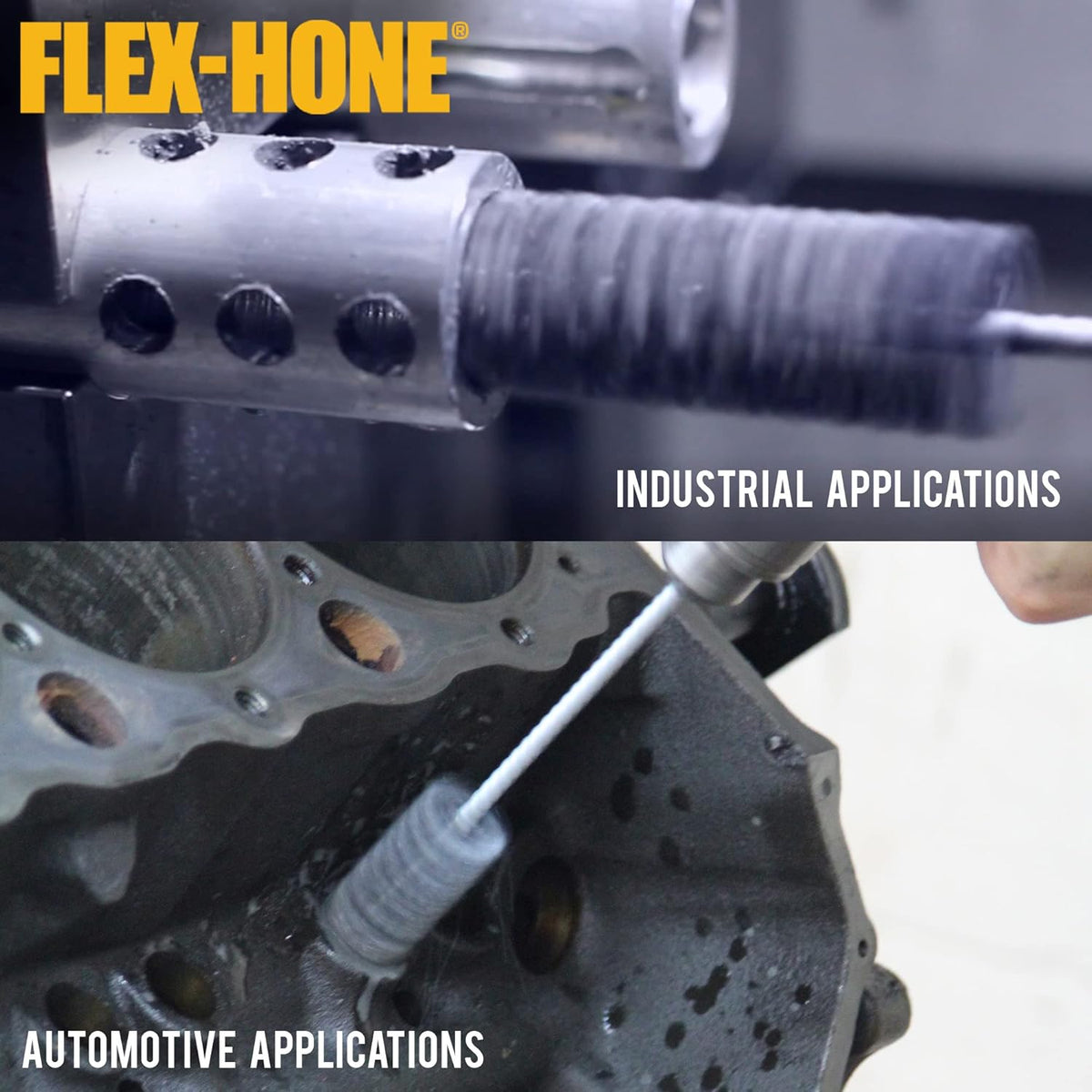 Brush Research BC8M18 FLEX-HONE®, 0.315" (8mm) Diameter, 180 Grit, Silicon Carbide, For Mild Steel, Stainless Steel, Cast Iron and Softer Ferrous Materials