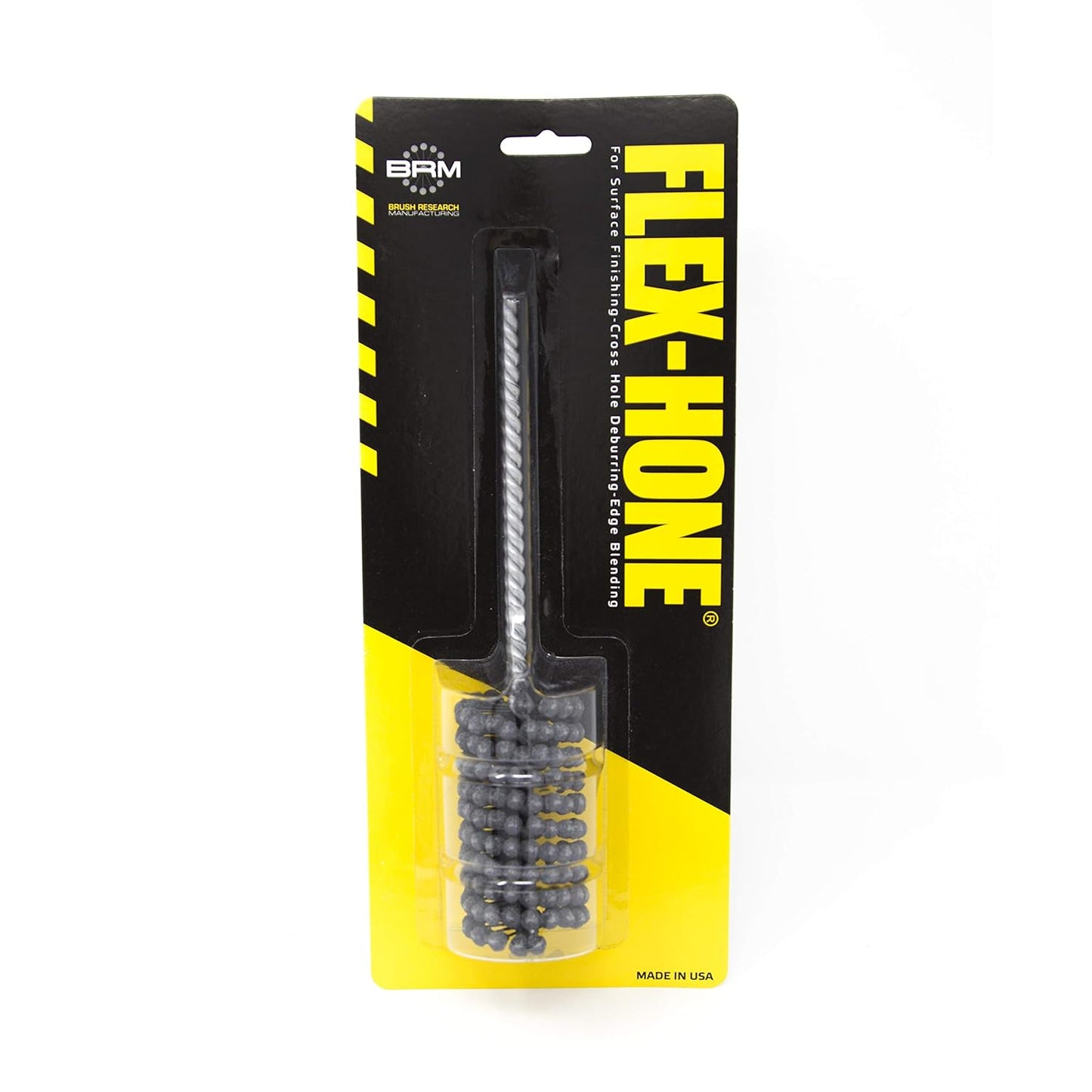 Brush Research BC8M18 FLEX-HONE®, 0.315" (8mm) Diameter, 180 Grit, Silicon Carbide, For Mild Steel, Stainless Steel, Cast Iron and Softer Ferrous Materials