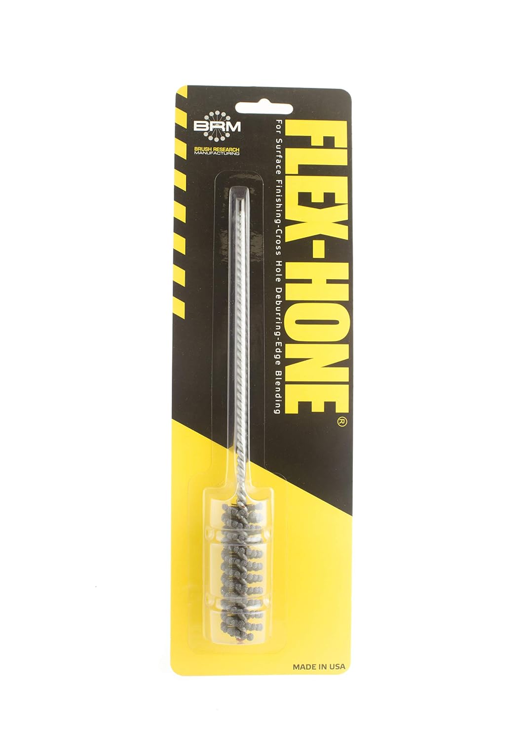 Brush Research BC8M18 FLEX-HONE®, 0.315" (8mm) Diameter, 180 Grit, Silicon Carbide, For Mild Steel, Stainless Steel, Cast Iron and Softer Ferrous Materials