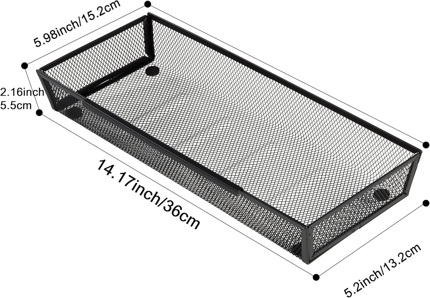 3 Pack Large Clear Plastic Drawer Organizer Tray Cutlery Utensil Makeups Drawer Organizers 15" X 6"