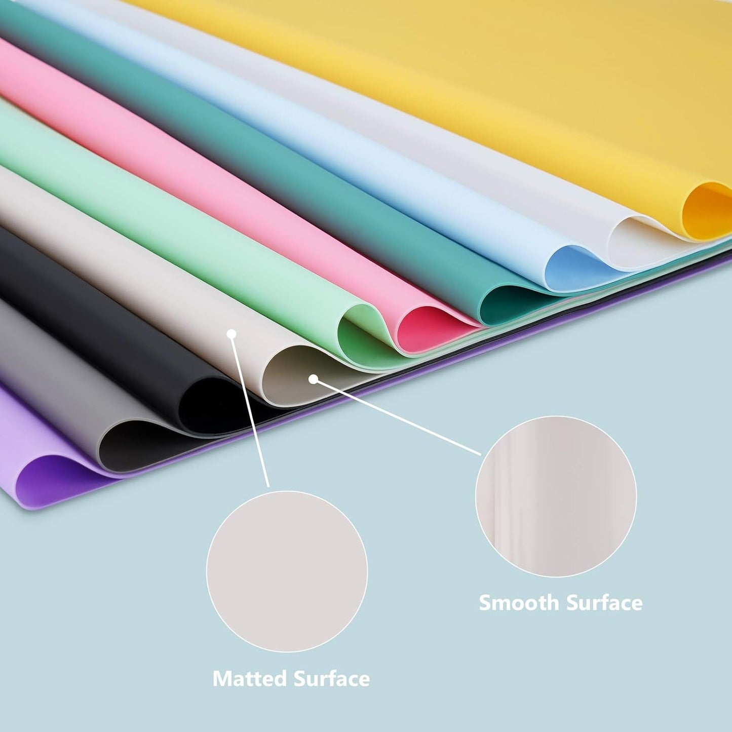 Extra Large Silicone Mats for Countertop, 28" by 20" Multipurpose Mat, Counter Table Protector, Desk Saver Pad, Placemat Nonstick Nonskid Heat-Resistant Pad, Black