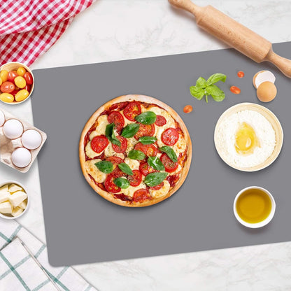 Extra Large Silicone Mats for Countertop, 28" by 20" Multipurpose Mat, Counter Table Protector, Desk Saver Pad, Placemat Nonstick Nonskid Heat-Resistant Pad, Black