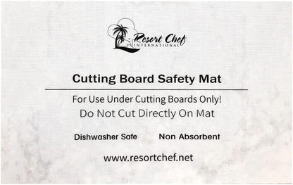 Non-Slip Safety Mat for Under Kitchen Cutting Boards - Hygienic Non-Absorbent and Dishwasher Safe