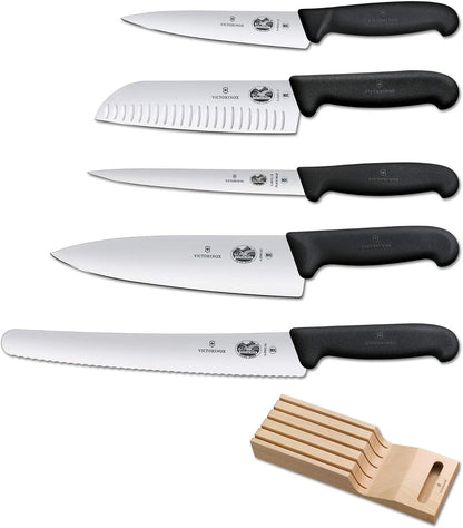 Fibrox 10.25 Inch Bread Knife, Sharp Serrated Pastry Slicer | Ergonomic non-slip TPE handle, Swiss made high-carbon stainless steel blade, NSF approved and dishwasher safe