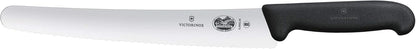 Fibrox 10.25 Inch Bread Knife, Sharp Serrated Pastry Slicer | Ergonomic non-slip TPE handle, Swiss made high-carbon stainless steel blade, NSF approved and dishwasher safe