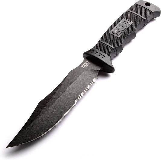 Fixed Blade Knives with Sheath - SEAL Pup Tactical Knife, Survival Knife and Hunting Knife w/ 4.75 Inch Blade and Knife Sheath