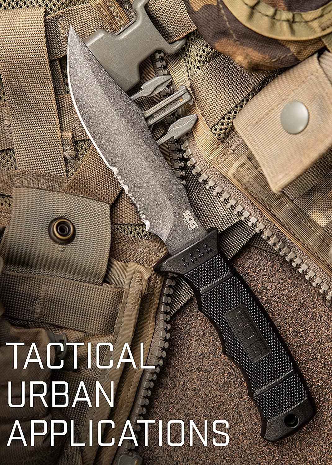 Fixed Blade Knives with Sheath - SEAL Pup Tactical Knife, Survival Knife and Hunting Knife w/ 4.75 Inch Blade and Knife Sheath
