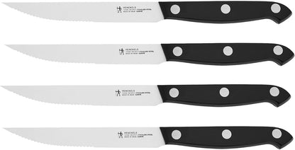 Prime Razor-Sharp Steak Knives Set of 4, Micro-Serrated Edge | Razor-sharp knives designed for cleanly slicing through pork chops, filet mignon, and chicken cutlets with ease
