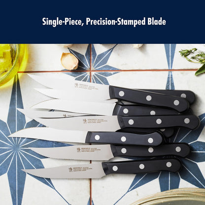 Prime Razor-Sharp Steak Knives Set of 4, Micro-Serrated Edge | Razor-sharp knives designed for cleanly slicing through pork chops, filet mignon, and chicken cutlets with ease