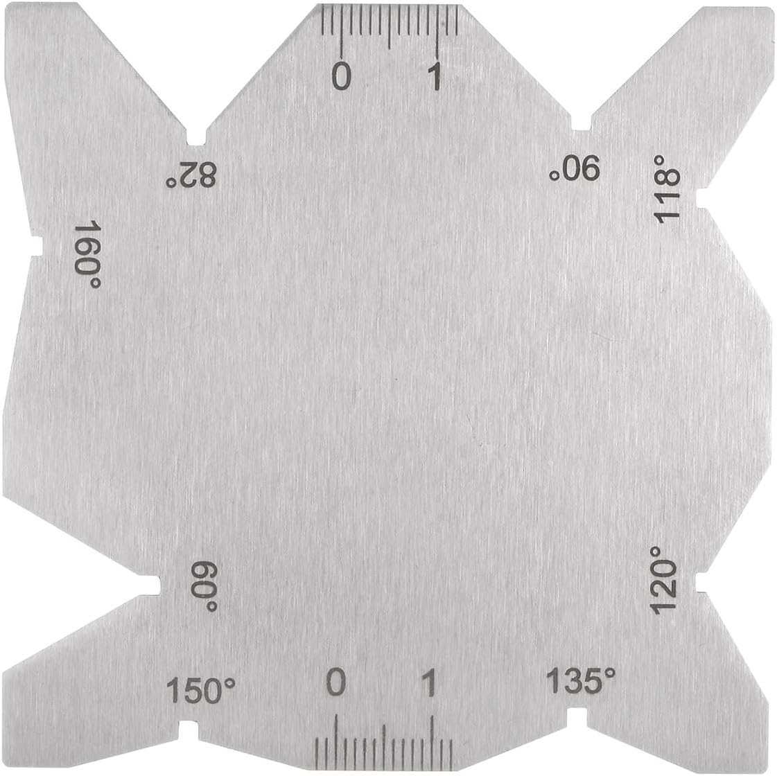 Drill Bit Angle Gauges 60°-160° Drill Sharpening Gauge, Stainless Steel Angle Measuring Gage