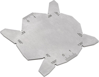 Drill Bit Angle Gauges 60°-160° Drill Sharpening Gauge, Stainless Steel Angle Measuring Gage
