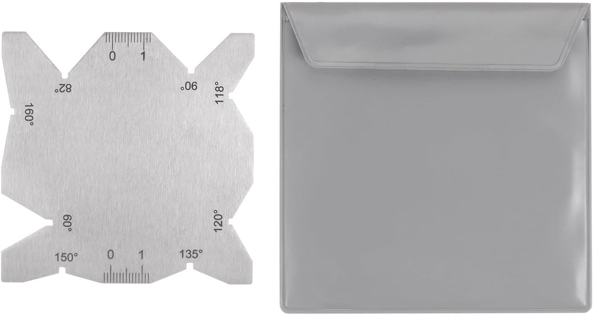 Drill Bit Angle Gauges 60°-160° Drill Sharpening Gauge, Stainless Steel Angle Measuring Gage