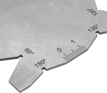 Drill Bit Angle Gauges 60°-160° Drill Sharpening Gauge, Stainless Steel Angle Measuring Gage
