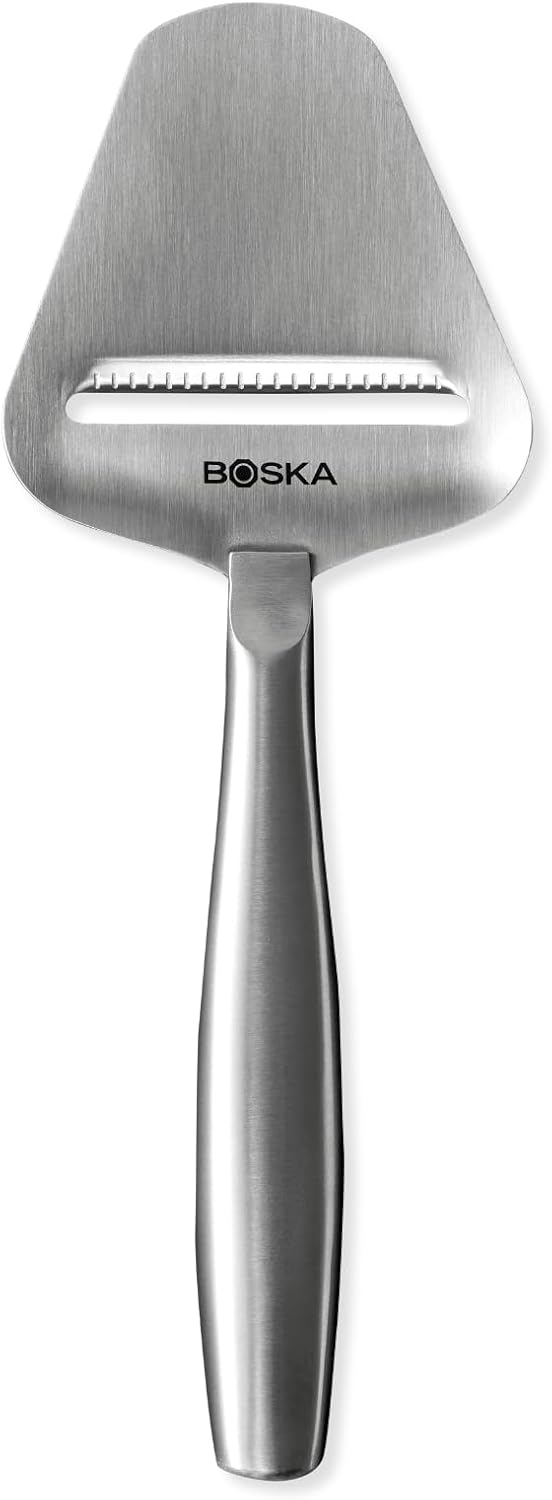 Stainless Steel Cheese Slicer - Copenhagen For All Types of Cheese - Multi-Functional Cheese Slicer - Handheld Slicer - Silver Non-Stick - Dishwasher Safe - For Kitchen Cooking
