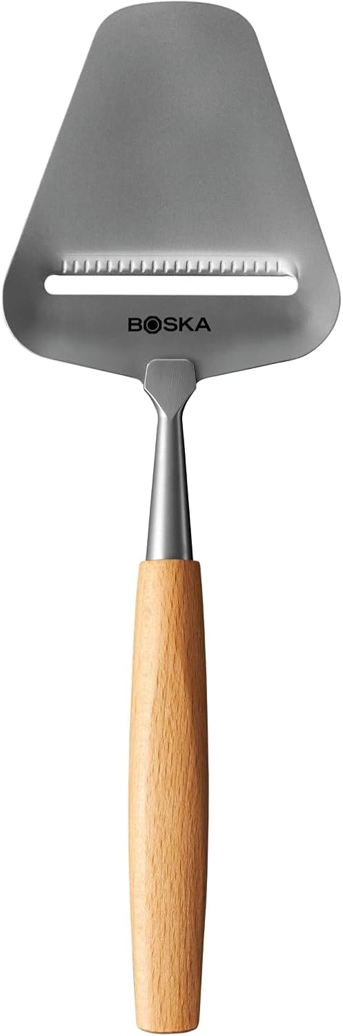 Stainless Steel Cheese Slicer - Copenhagen For All Types of Cheese - Multi-Functional Cheese Slicer - Handheld Slicer - Silver Non-Stick - Dishwasher Safe - For Kitchen Cooking