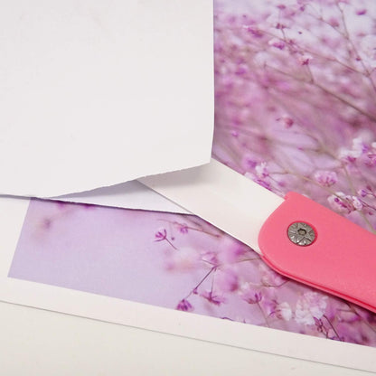 2PCS Ceramic Folding Knife Handy Fruit Knife for Home, Travel, Picnic, Camping, etc (Pink+Green)