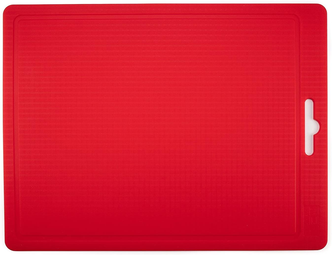 Made in Korea Silicone Cutting Board/Trivet, Non-Slip, 12.2" x 9.3", Dishwasher Safe, Easy Grip, BPA Free, Flexible Mat (Medium, Red)