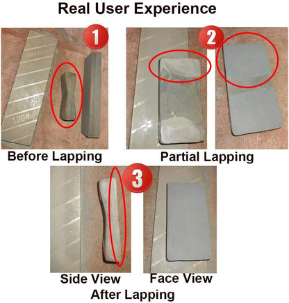 Diamond Flattening Stone Lapping Plate Double-sided Extra Large 10x3 inch (120&180) Grit Diamond Sharpening Plate Fixing Stone Flattener
