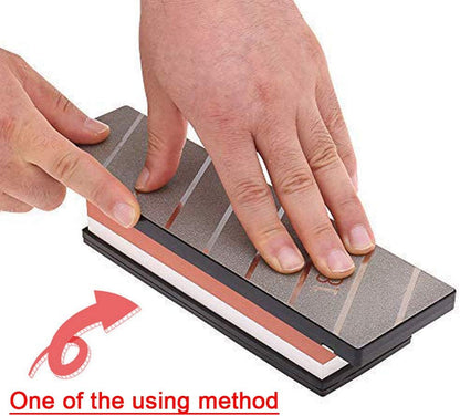 Diamond Flattening Stone Lapping Plate Double-sided Extra Large 10x3 inch (120&180) Grit Diamond Sharpening Plate Fixing Stone Flattener