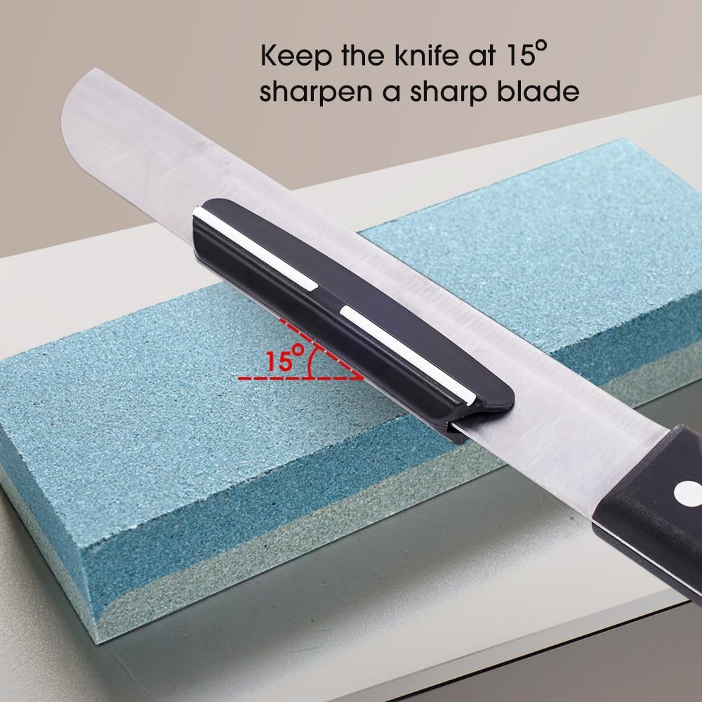 2PCS Knife Sharpening Aid Fixed Angle Grinding Clamp Guide Small Angle Grinding Aid Knife Clip Sharpener,10cm Long