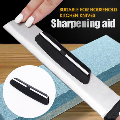 2PCS Knife Sharpening Aid Fixed Angle Grinding Clamp Guide Small Angle Grinding Aid Knife Clip Sharpener,10cm Long