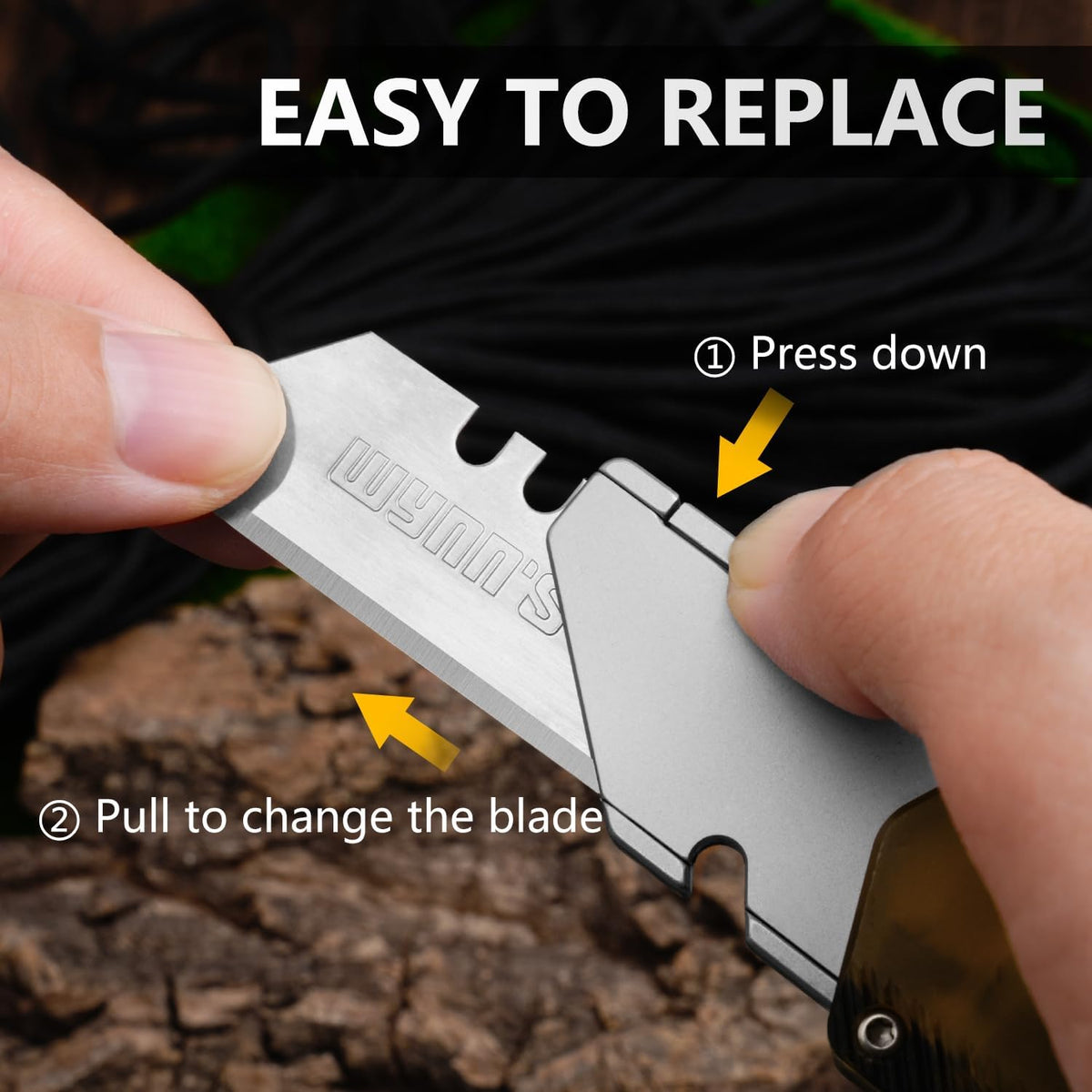 Aluminum Alloy Utility Knife, Retractable Box Cutter,Pocket Knife Replaceable Blade EDC Razor Knife with 10pcs Blades（GREEN）