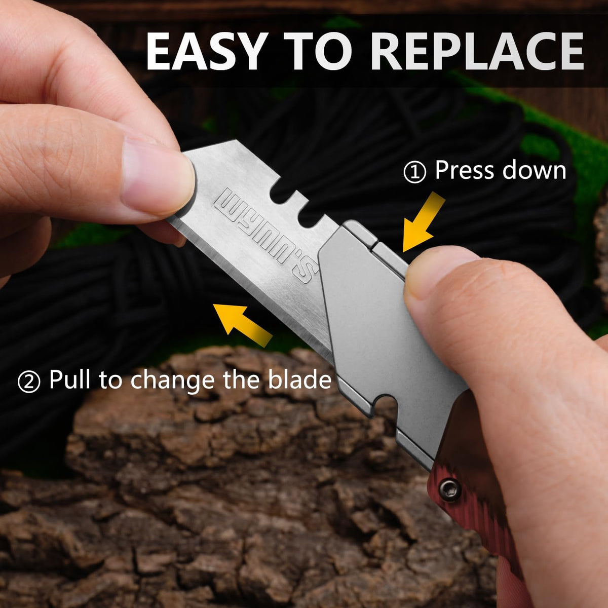 Aluminum Alloy Utility Knife, Retractable Box Cutter,Pocket Knife Replaceable Blade EDC Razor Knife with 10pcs Blades（GREEN）