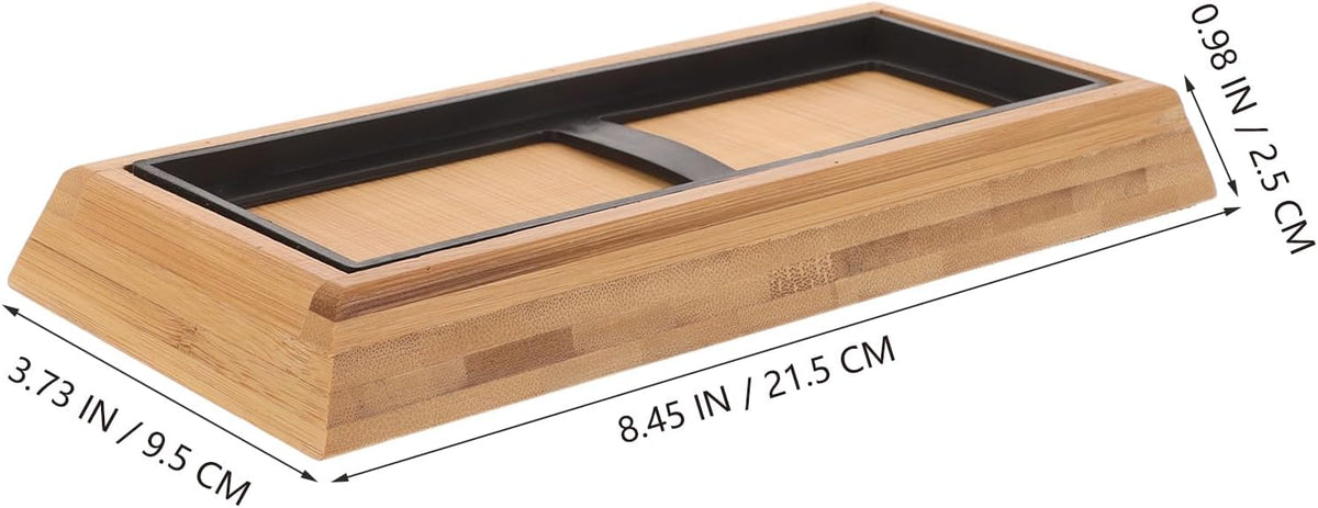 Whetstone Base Sharpening Stone Holder with Non-Slip Rubber Ring 8.46 X 3.74 X 0.98 in Kitchen Knife Sharpening Accessory for Home Use