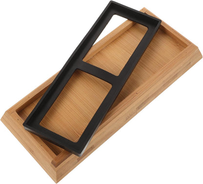Whetstone Base Sharpening Stone Holder with Non-Slip Rubber Ring 8.46 X 3.74 X 0.98 in Kitchen Knife Sharpening Accessory for Home Use