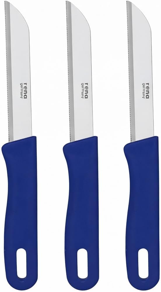 3 Piece Set of Fruit/Vegetable Kitchen Knives