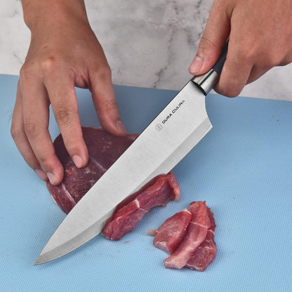 14-Piece Color-Coded Knife & Cutting Board Set – Razor-Sharp Stainless Steel Blades with Blade Guards, 4 Multi-Color Flexible Cutting Mats