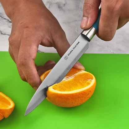 14-Piece Color-Coded Knife & Cutting Board Set – Razor-Sharp Stainless Steel Blades with Blade Guards, 4 Multi-Color Flexible Cutting Mats