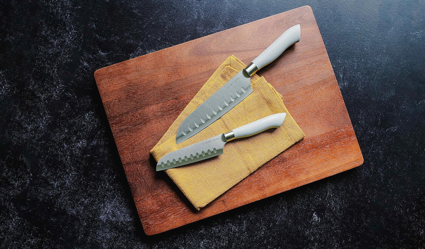 14-Piece Color-Coded Knife & Cutting Board Set – Razor-Sharp Stainless Steel Blades with Blade Guards, 4 Multi-Color Flexible Cutting Mats