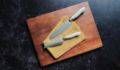 14-Piece Color-Coded Knife & Cutting Board Set – Razor-Sharp Stainless Steel Blades with Blade Guards, 4 Multi-Color Flexible Cutting Mats