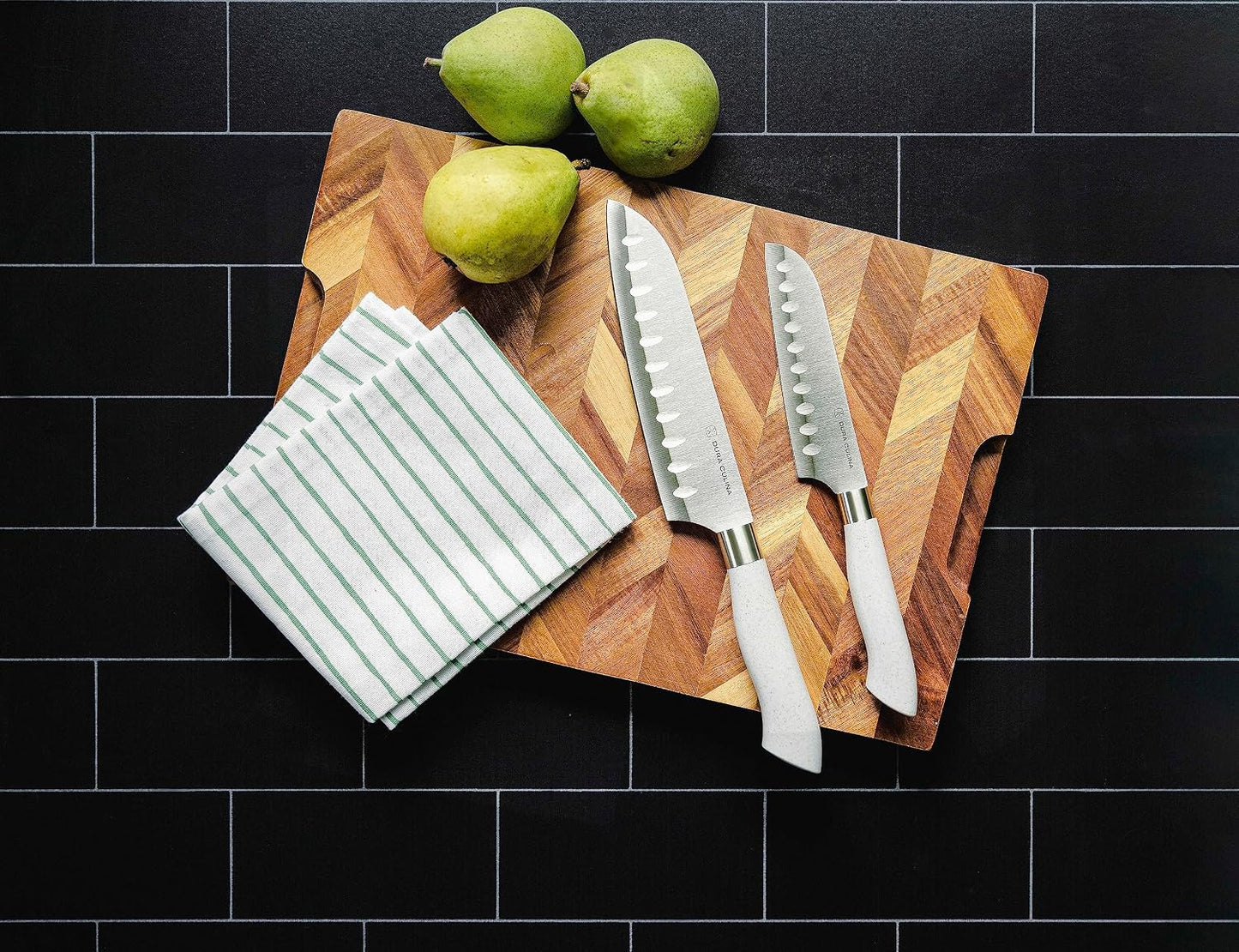 14-Piece Color-Coded Knife & Cutting Board Set – Razor-Sharp Stainless Steel Blades with Blade Guards, 4 Multi-Color Flexible Cutting Mats