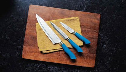 14-Piece Color-Coded Knife & Cutting Board Set – Razor-Sharp Stainless Steel Blades with Blade Guards, 4 Multi-Color Flexible Cutting Mats