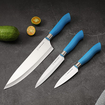 14-Piece Color-Coded Knife & Cutting Board Set – Razor-Sharp Stainless Steel Blades with Blade Guards, 4 Multi-Color Flexible Cutting Mats
