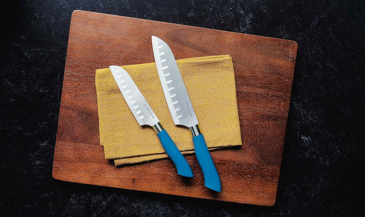 14-Piece Color-Coded Knife & Cutting Board Set – Razor-Sharp Stainless Steel Blades with Blade Guards, 4 Multi-Color Flexible Cutting Mats