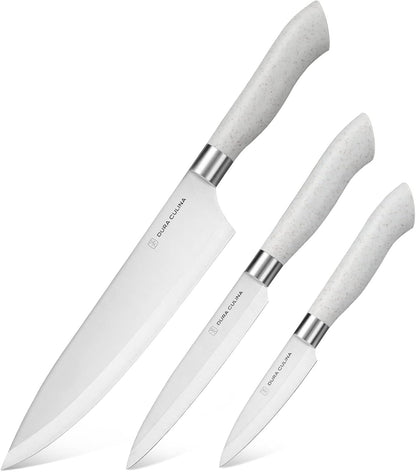 14-Piece Color-Coded Knife & Cutting Board Set – Razor-Sharp Stainless Steel Blades with Blade Guards, 4 Multi-Color Flexible Cutting Mats