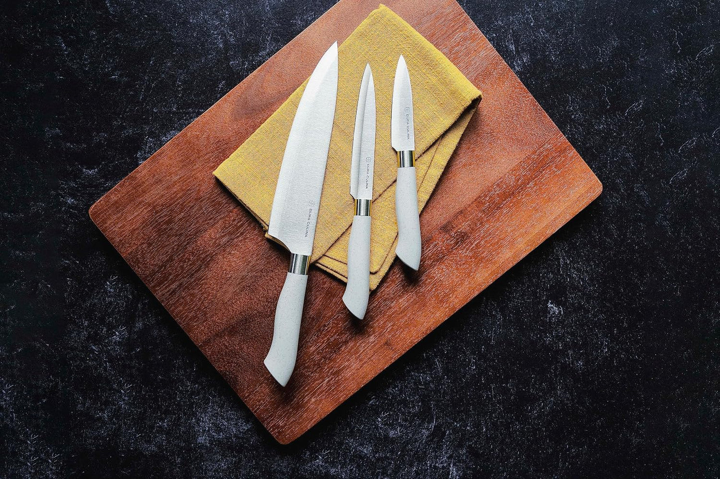 14-Piece Color-Coded Knife & Cutting Board Set – Razor-Sharp Stainless Steel Blades with Blade Guards, 4 Multi-Color Flexible Cutting Mats