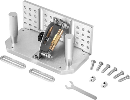 Belt Grinder Knife Jig, 85° - 115° Adjustable Belt Sander Knife Sharpening Jig with Dual Handles, 7.68" Long Sharpener Locator Compatible with Belt Sander, Bench Grinder, Sharpening Machine