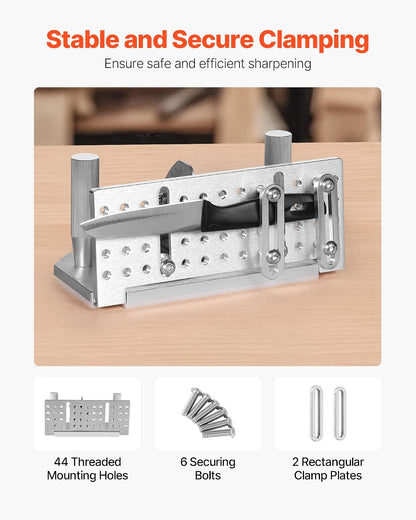 Belt Grinder Knife Jig, 85° - 115° Adjustable Belt Sander Knife Sharpening Jig with Dual Handles, 7.68" Long Sharpener Locator Compatible with Belt Sander, Bench Grinder, Sharpening Machine