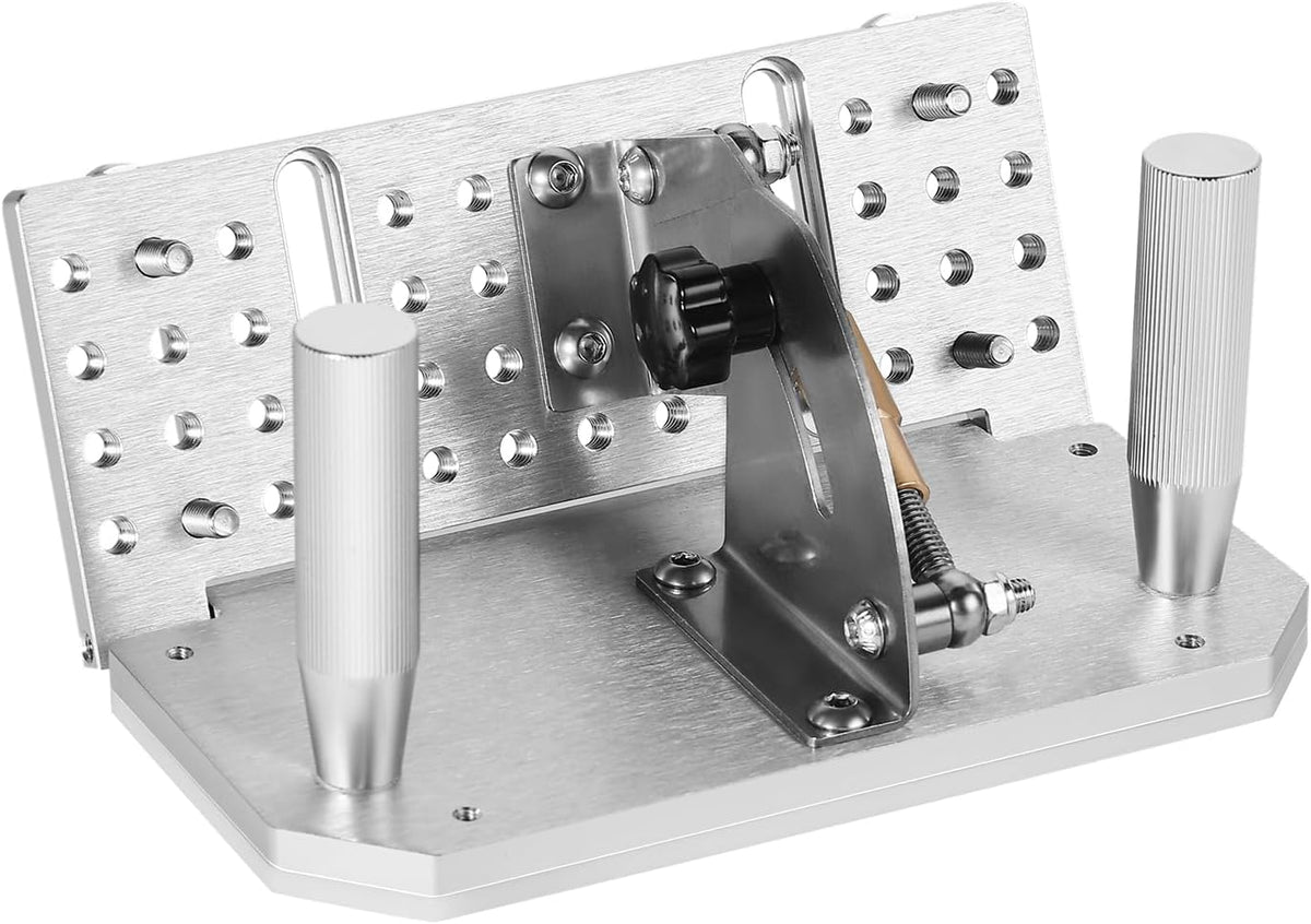 Belt Grinder Knife Jig, 85° - 115° Adjustable Belt Sander Knife Sharpening Jig with Dual Handles, 7.68" Long Sharpener Locator Compatible with Belt Sander, Bench Grinder, Sharpening Machine