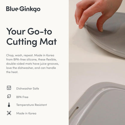 Silicone Cutting Board, Medium, Made in Korea, Red