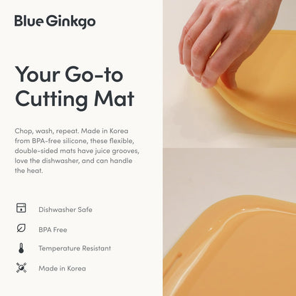 Silicone Cutting Board, Medium, Made in Korea, Red