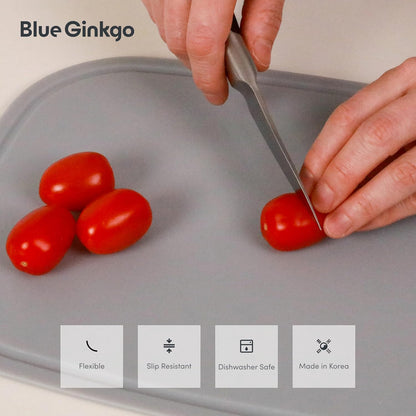 Silicone Cutting Board, Medium, Made in Korea, Red